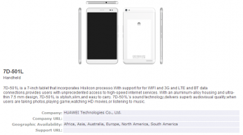 Huawei готовит 7-дюймовый планшет для мирового рынка