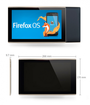 Планшет на Firefox OS: первые изображения и спецификации