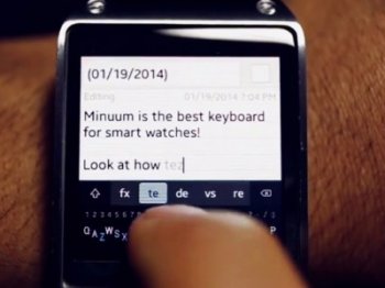 Minuum Keyboard - удобный способ ввода текста для "умных" часов