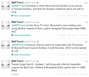  Microsoft  2014 :   Surface, Xbox TV   Windows 8.1